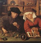 Quentin Massys The Money-changer and his wife (mk08) oil painting on canvas